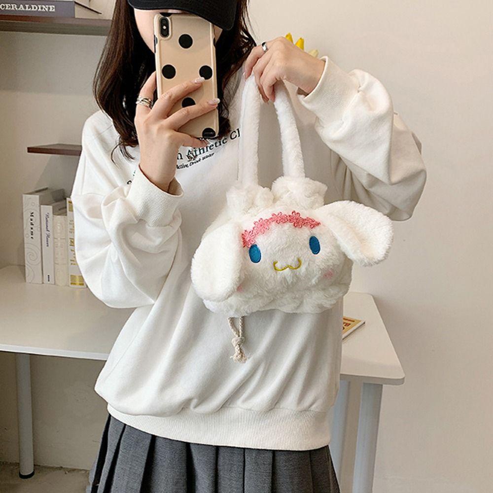 Túi Đựng Mỹ Phẩm Xách Tay Bằng Vải Bông Họa Tiết Hoa Phong Cách Hoạt Hình Nhật Bản