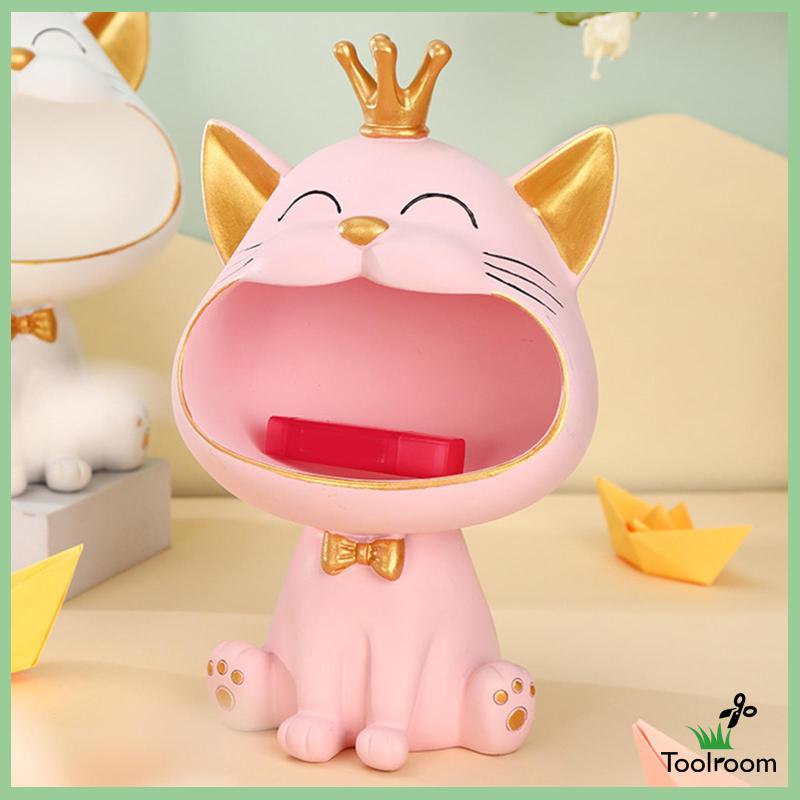 Mô Hình Mèo Bằng Nhựa Resin Trang Trí Chìa Khóa / Trang Sức / Phòng Khách