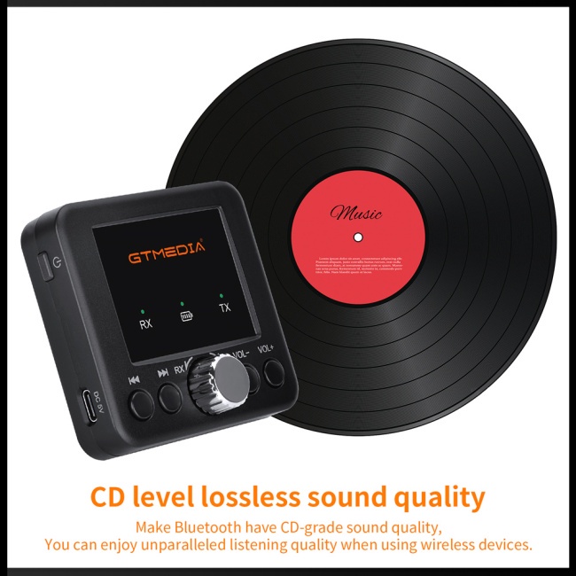 Thiết Bị Truyền Nhận Tín Hiệu Bluetooth 5.0 Zevaret Gtmedia Rt05 2 Trong 1 Cho Điện Thoại / Máy Tính Bảng
