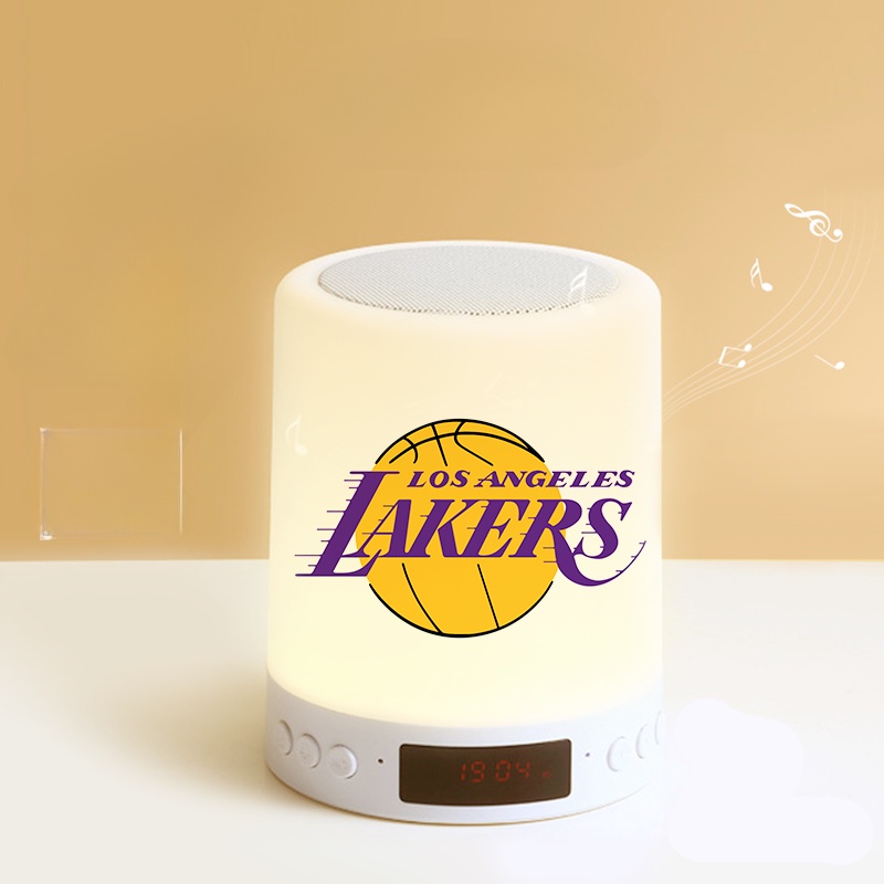 Nba Đồng Hồ Báo Thức Bluetooth Có Đèn Ngủ Họa Tiết Đội Tuyển Cầu Thủ Bóng Rổ MVP Cỡ Nhỏ Có Thể Tùy Chỉnh Cho Bé Trai
