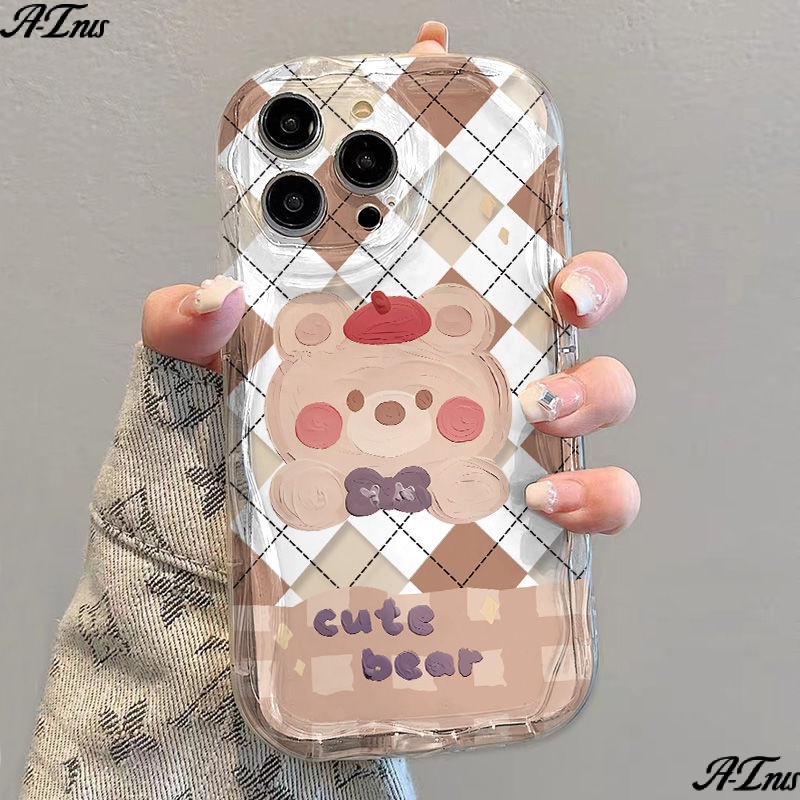 ✅Ốp Điện Thoại Mềm Trong Suốt Chống Sốc Hình Gấu Cho iPhone14 / 13promax 12 / 11 7 / 8p xs / r N3XT