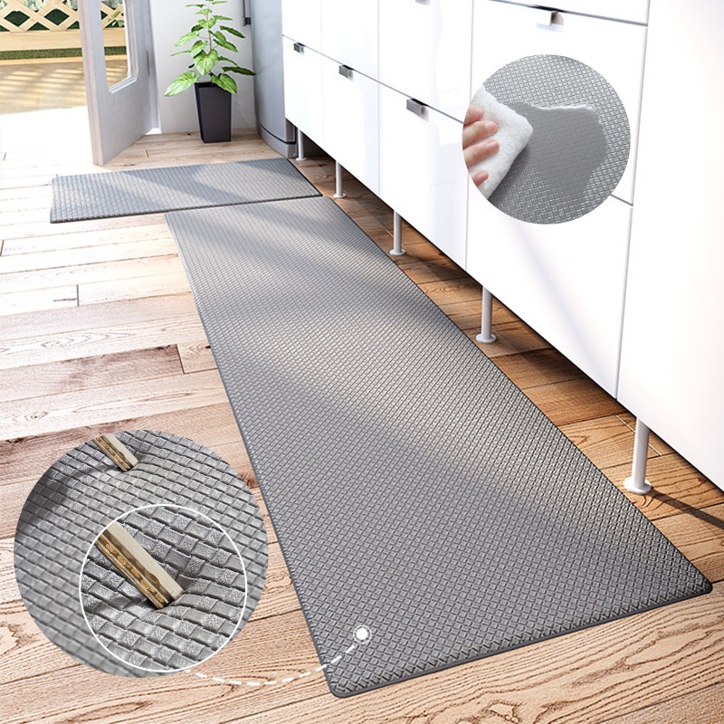 Thảm Da PU Lót Sàn Nhà Bếp Kích Thước 44x150cm