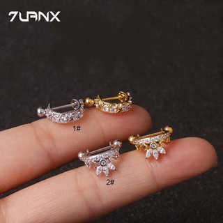 1 Khuyên Tai Kiểu Dàn Giáo Bằng Đồng 20Gauge Có Đính Đá Zircon