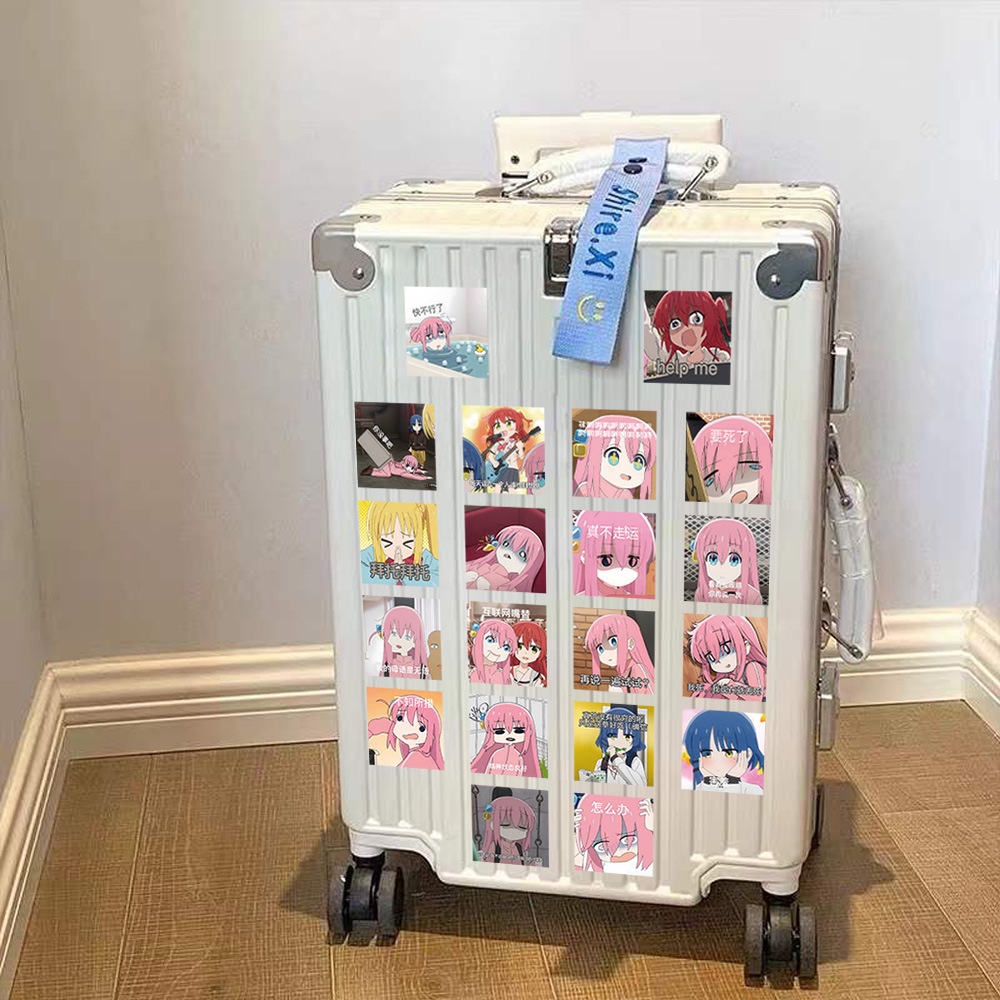 Set 63 Miếng Dán Hoạt Hình Chống Thấm Nước Trang Trí Laptop Hành Lý