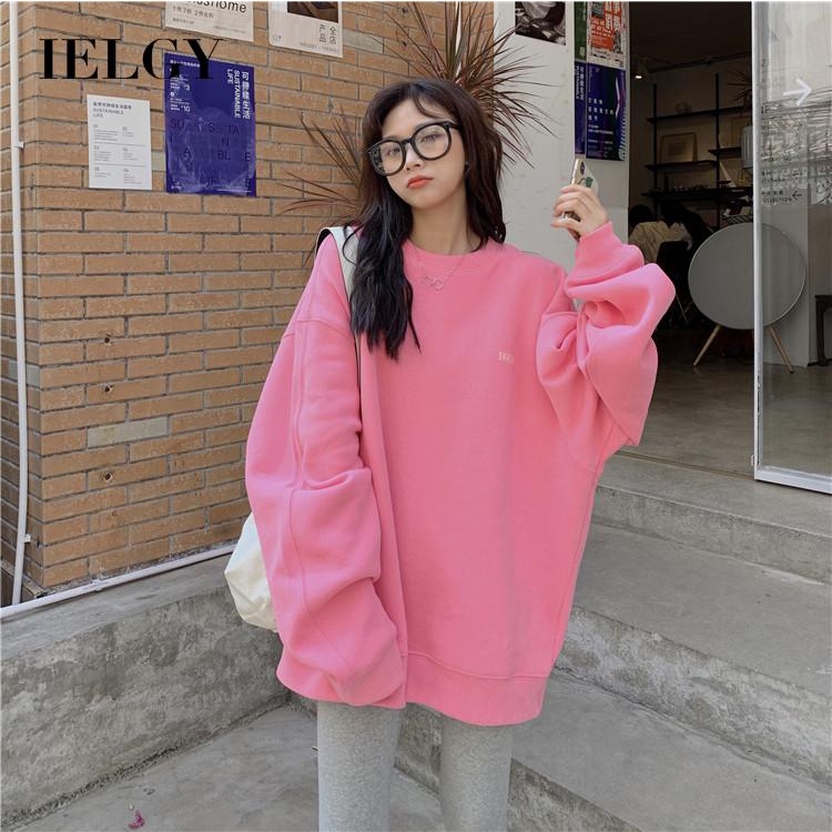 IELGY  Áo Khoác Lửng Không Tay Màu Hồng Thời Trang Cho Nữ