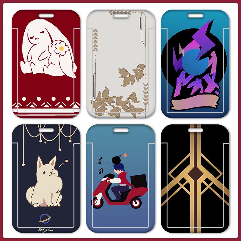 Ví Đựng Thẻ ID Họa Tiết Hoạt Hình Anime Honkai Cho Học Sinh Giá Đỡ