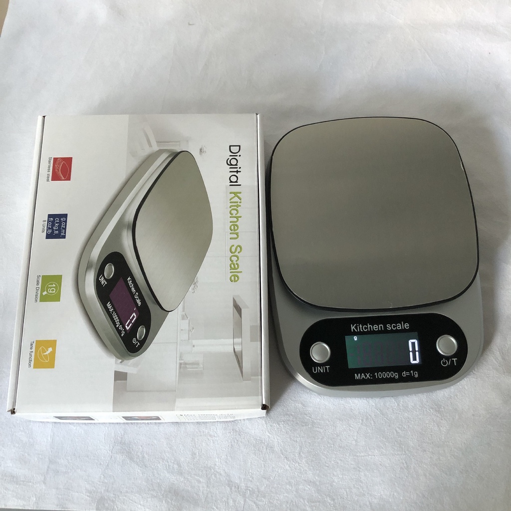 Cân tiểu ly điện tử nhà bếp mini định lượng 1g - 10kg - tặng kèm 2 pin AAA