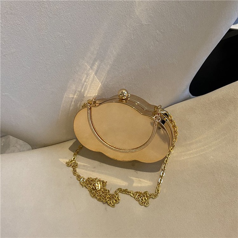 Túi Đeo Vai Đựng Son Môi Cỡ Nhỏ Màu Vàng Lấp Lánh Thời Trang Cho Nữ