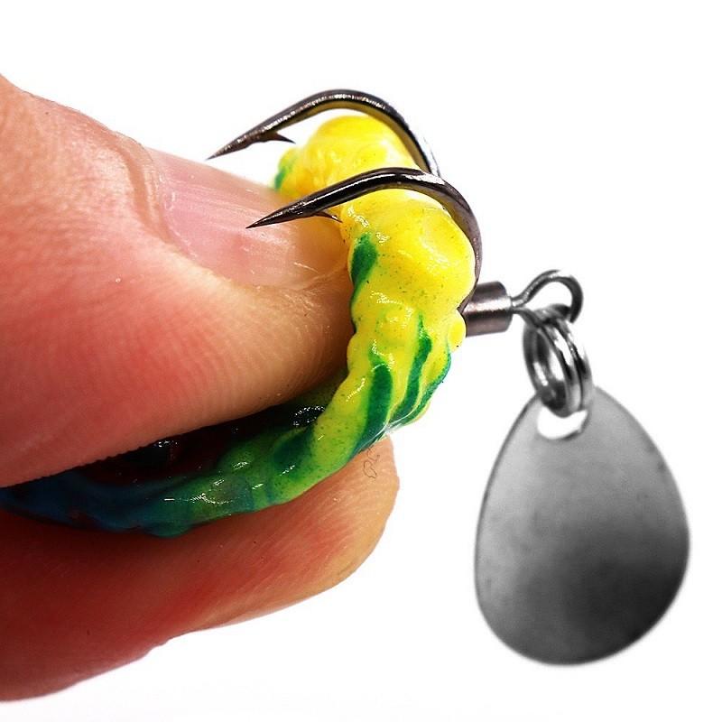 Mồi giả câu cá lóc, Nhái hơi mini câu cá lóc FROG TOKUSHIMA siêu nhậy - Đồ Câu DHS