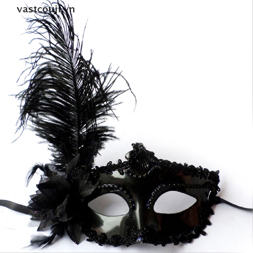 Mặt Nạ Lông Vũ Hóa Trang Công Chúa VASTJI Masquerade Gợi Cảm Nhiều Màu Sắc