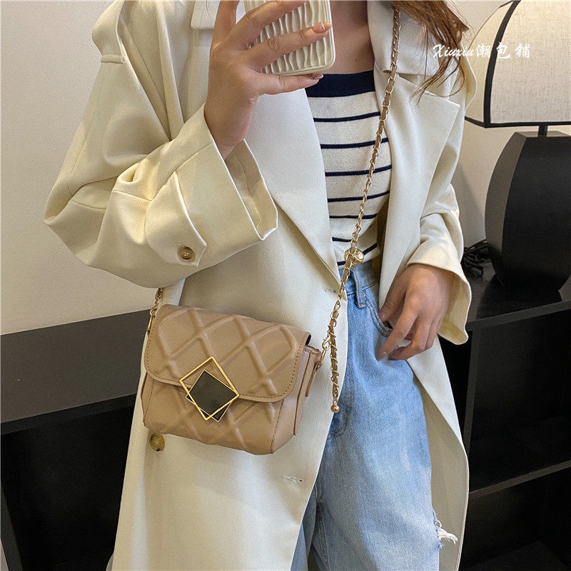 Túi kẹp nách dây xích trần trám túi đeo chéo nữ thời trang đi chơi đi làm