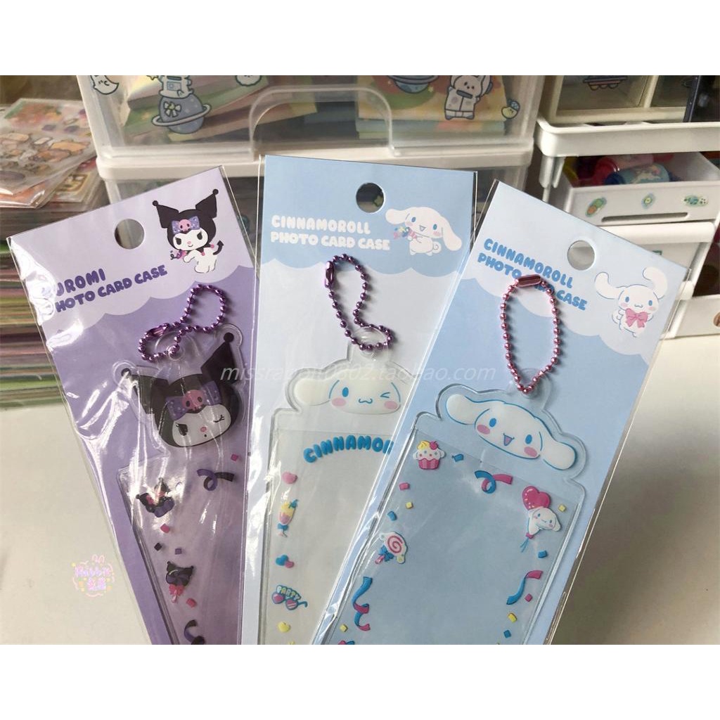 Thẻ Ảnh Nhựa PVC Hình Sanrio Có Móc Khóa