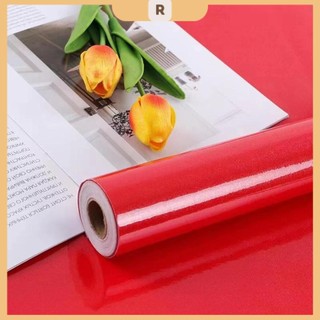 Decal dán tường màu đỏ bóng khổ 60cm (giá bán 1m)