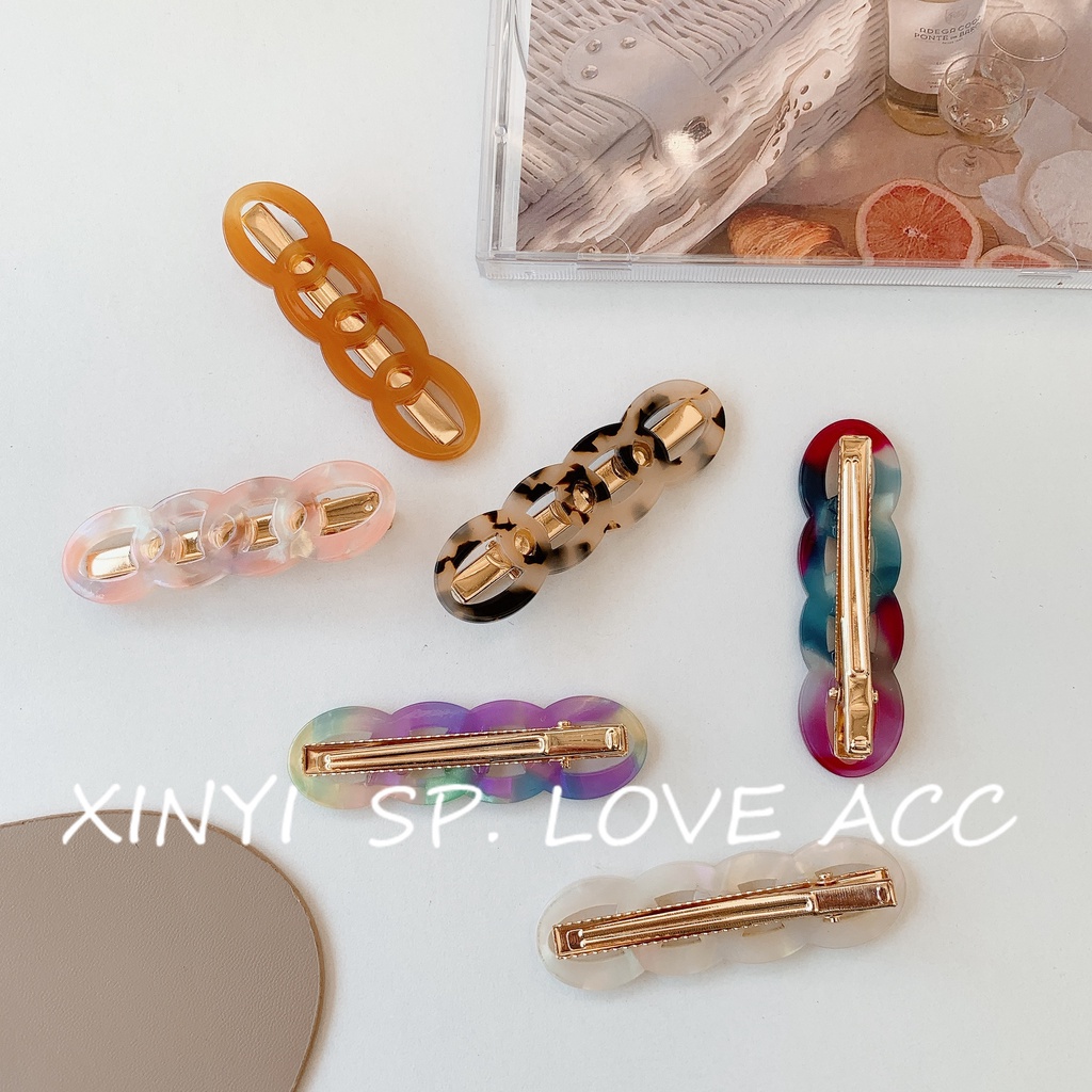 Kẹp Tóc Mái Mỏ Vịt Axit Acetic Thời Trang Hàn Quốc Mới Cho Nữ