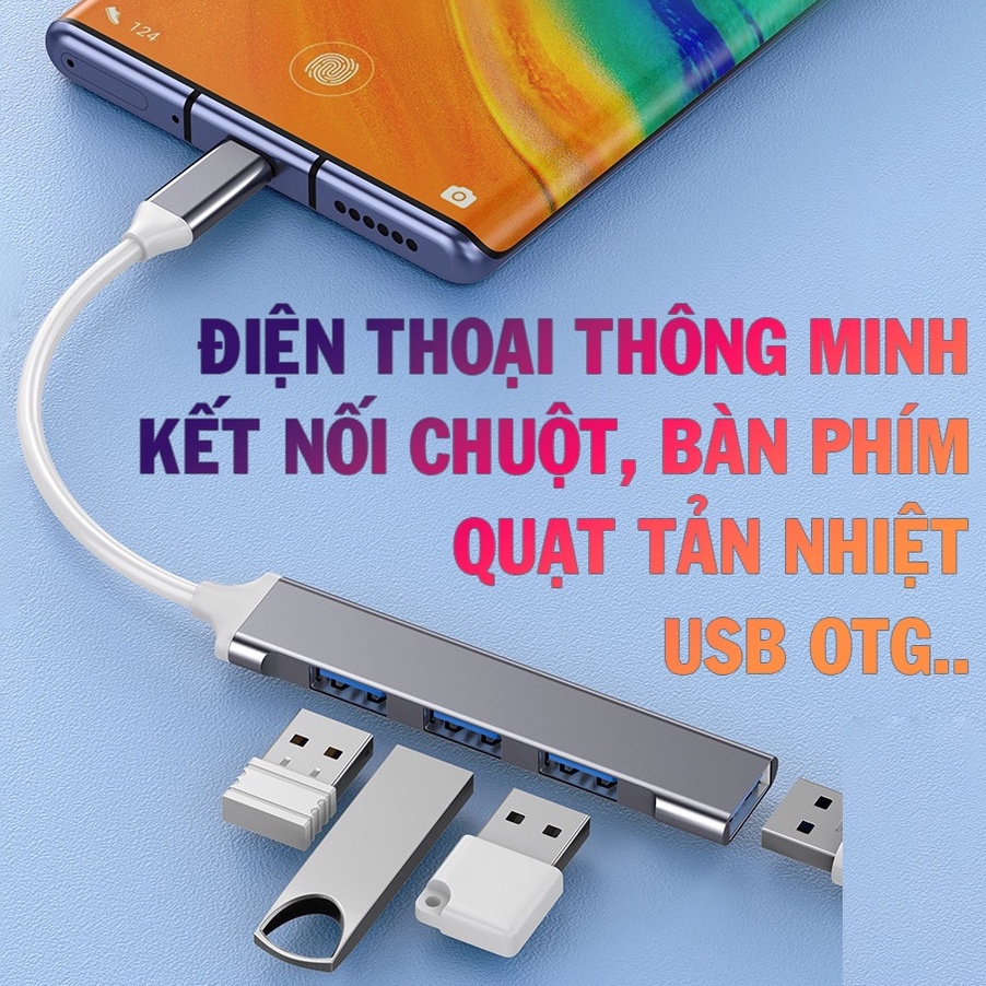 Bộ chia cổng Hub USB và Hub TYPE C BH6T. Hỏa Tốc.