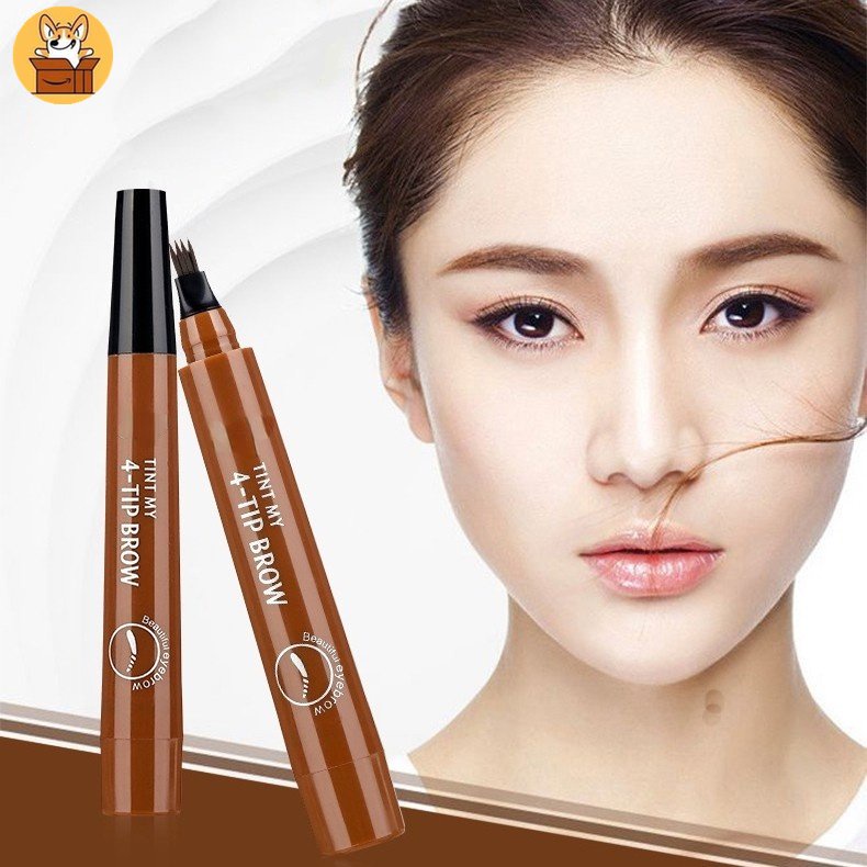 Bút Kẻ Lông Mày Màu Đen / Nâu Chống Thấm Dành Cho Trang Điểm