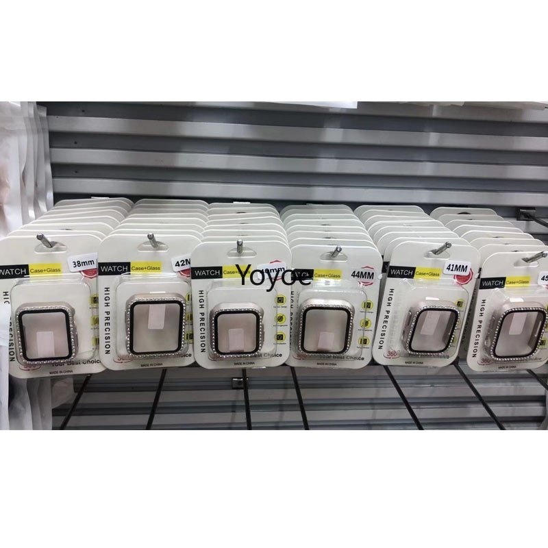 Bộ Kính Cường Lực + Ốp Bảo Vệ Màn Hình 24 Kiểu Cho iWatch 8 49MM 45MM 41MM 44mm 40mm 42mm 38mm 8 Ultra 7 6 5 4 3 se