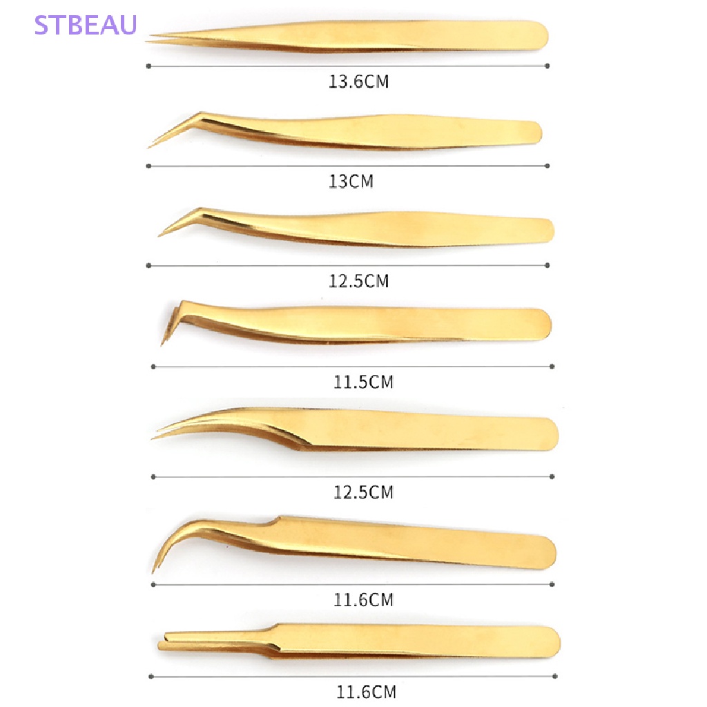 Nhíp Nối Mi / Lông Mày Bằng Thép Không Gỉ Chống Tĩnh Điện