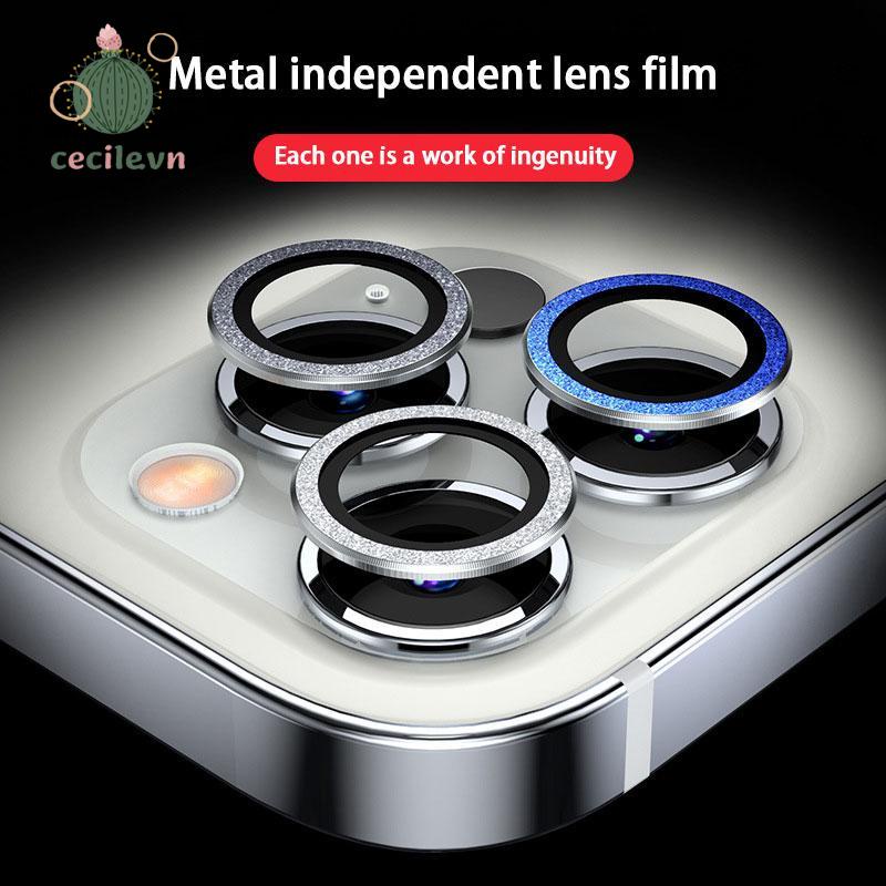 Kính cường lực viền kim loại bảo vệ mắt Camera Kim Loại Cho IP11/ 11 Pro/ 11 ProMax/12/12pro/12promax/12mini-CE