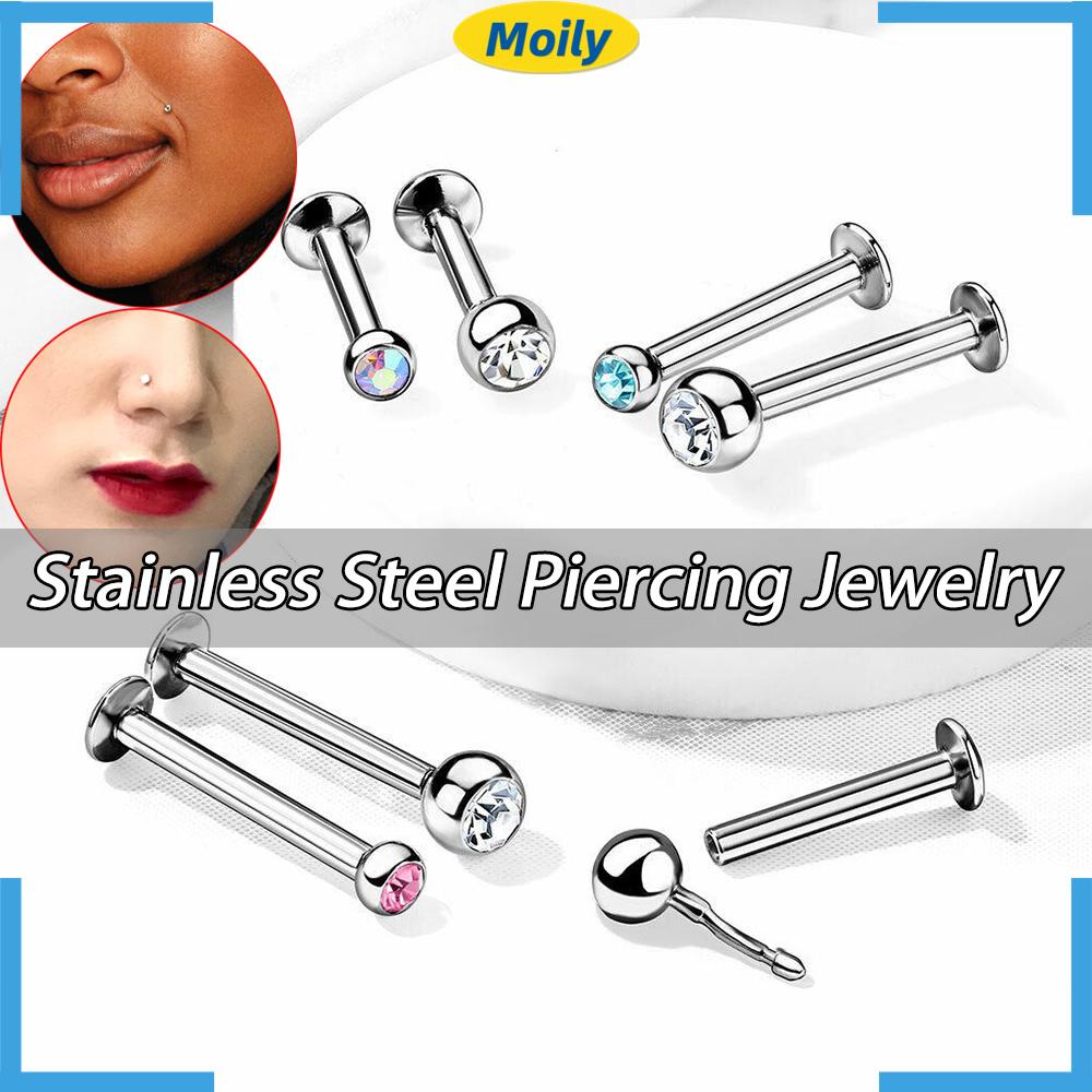 Set 5 Khuyên Đeo Cơ Thể Bằng Thép Không Gỉ Cá Tính