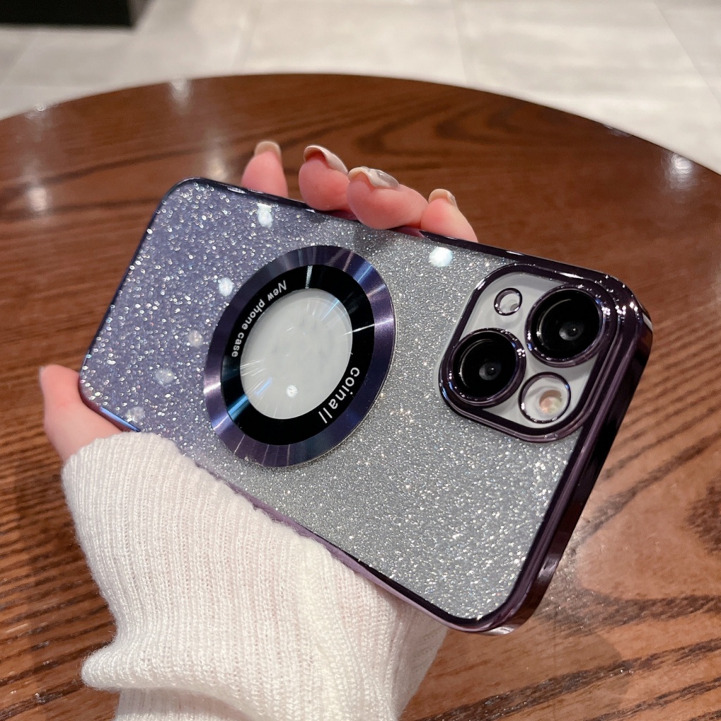 Ốp Điện Thoại iPhone 12 13 14 Pro max 14 plus bảo vệ camera case ốp lưng iphone 14 13 12 promax plus PC Cứng Trong Suốt Siêu Mỏng Lấp Lánh Sang Trọng Cho iP 12 13 14 Pro Max 14 plus