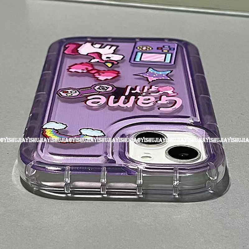 ✅Ốp Điện Thoại Đệm Khí Mềm Hình Máy Chơi Game 14 iPhone14promax 13 11 12Inch 3Bh