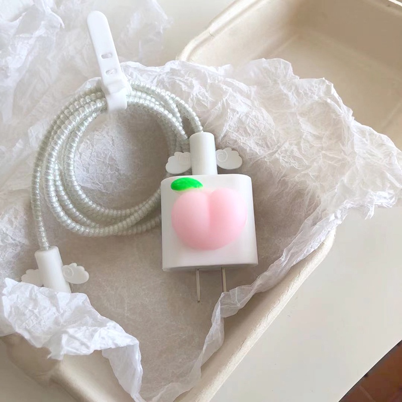 Vỏ Bảo Vệ Hộp Sạc Điện Thoại iPhone11 / 12 / 13 / 14 Pro Max 18w 20w Họa Tiết Hoạt Hình Dễ Thương