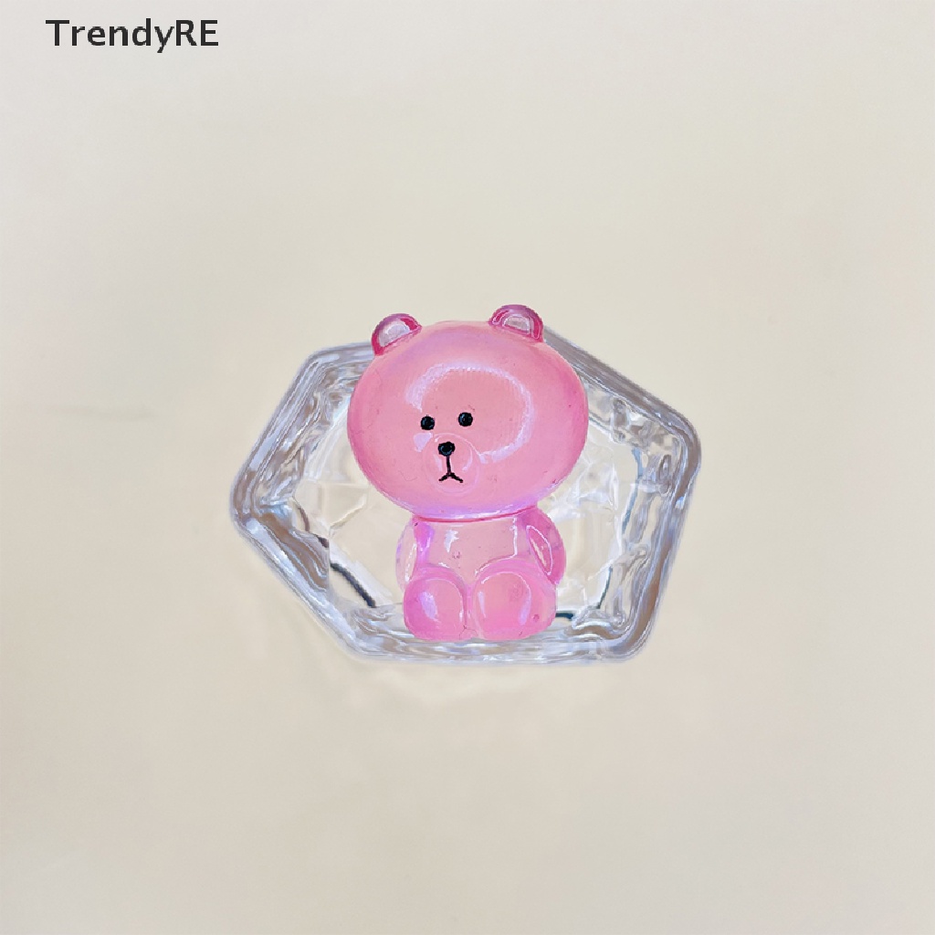 Tượng Gấu Hoạt Hình Phát Quang Trang Trí Phong Cảnh DIY