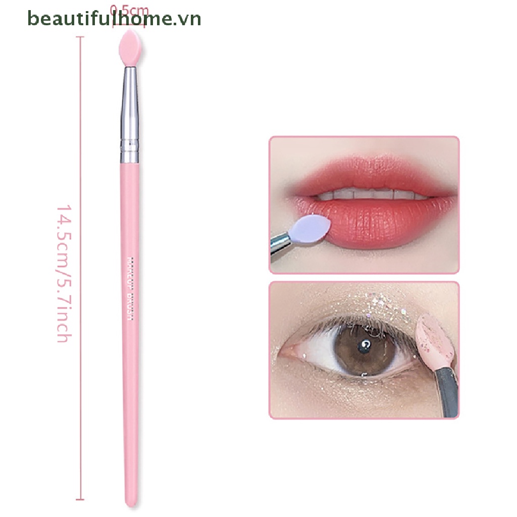 1 Cọ Trang Điểm Môi / Phấn Mắt Ánh Nhũ Kim Tuyến Lấp Lánh Bằng Silicone