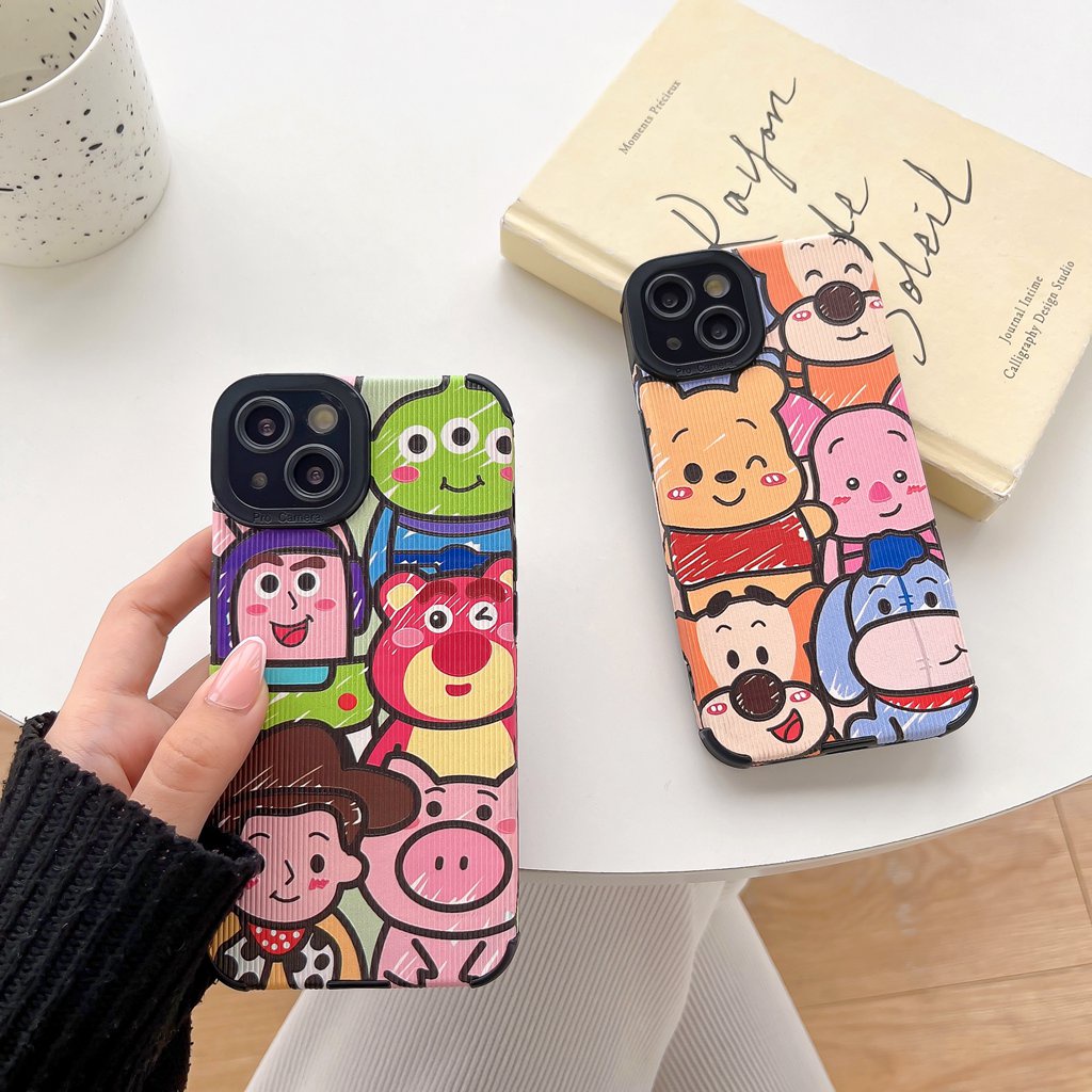 Ốp Điện Thoại TPU Dẻo Họa Tiết Hoạt Hình Toy Story Winnie Cho iphone 14PM 11 13 12 XR XS Max