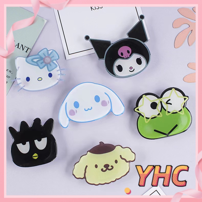 Giá Đỡ Điện Thoại Chất Liệu Epoxy Acrylic Họa Tiết Hoạt Hình Có Thể Gấp Gọn Tiện