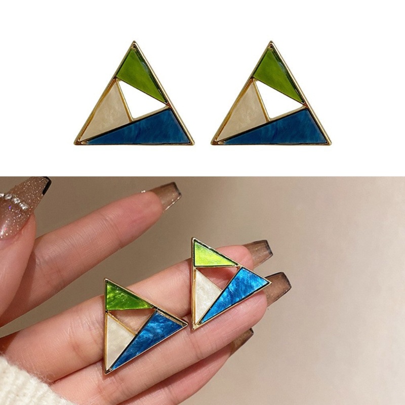 Bông Tai Dạng Xỏ Bằng Acrylic Thời Trang Cao Cấp Cho Nữ