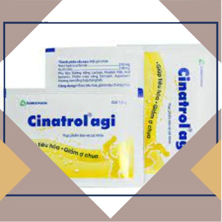 CINATROL-AGI Cốm Tiêu Hóa - Hộp 30 GÓI X 1,6G