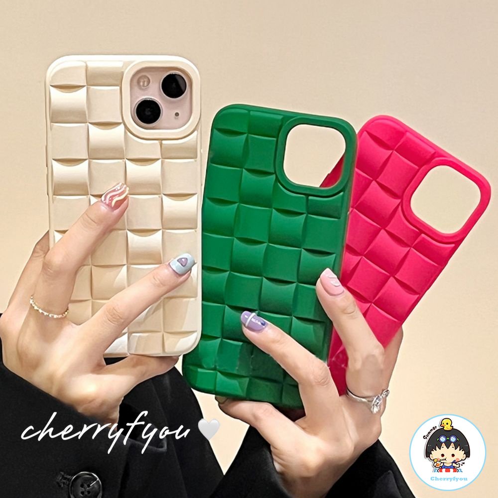 Ốp Điện Thoại TPU Mềm Chống Sốc Họa Tiết Caro Sang Trọng Cho IPhone 14 13 12 11 Pro Max XS XR 8 7 Plus