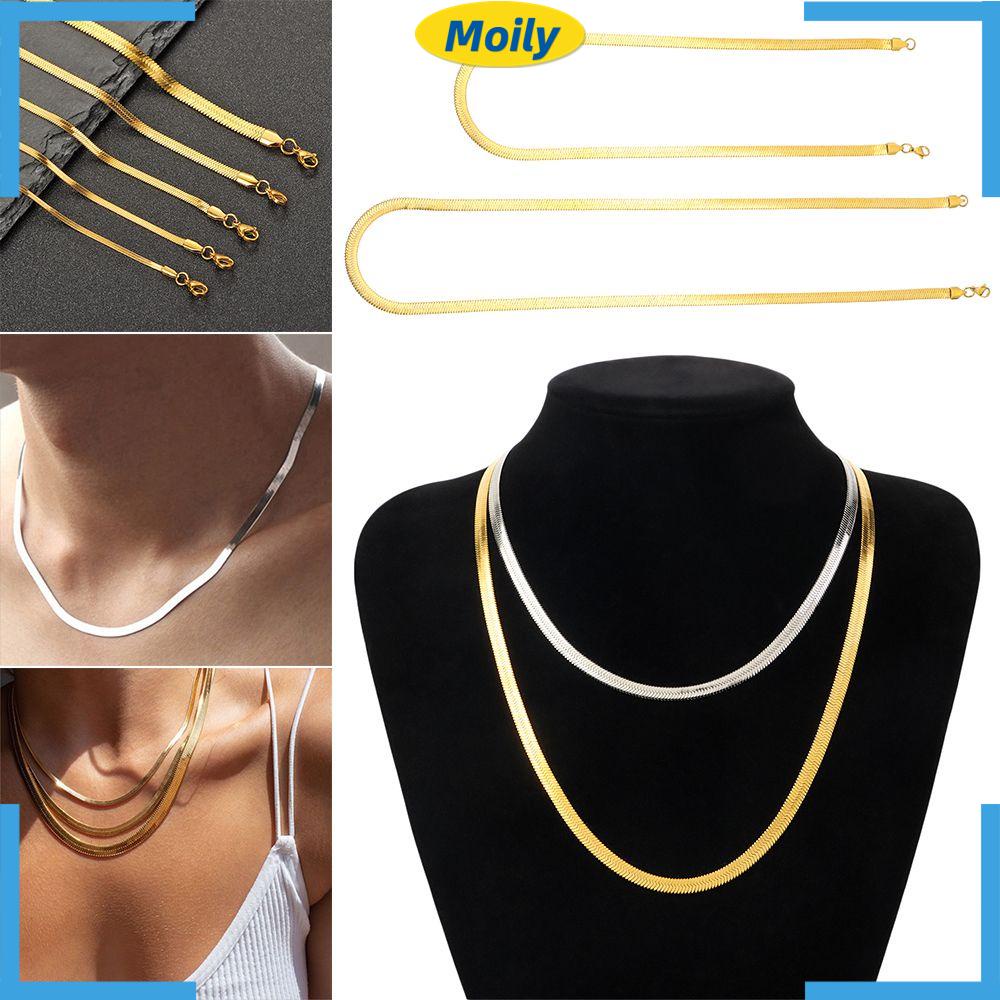 Dây Chuyền Dạng Chuỗi Rắn Bằng Thép Không Gỉ Thời Trang 18 "/ 20"