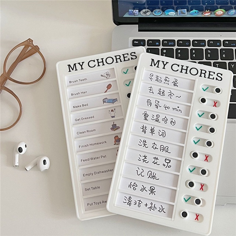 Danh Sách Kiểm Tra Công Việc Của Tôi Có Thể Tái Sử Dụng Bảng Ghi Nhớ Hàng Ngày Bảng Nhựa Biểu Đồ Việc Vặt Thẻ Hành Vi Trách Nhiệm Cho Trẻ Em Tự Kỷ Luật | Top3C01