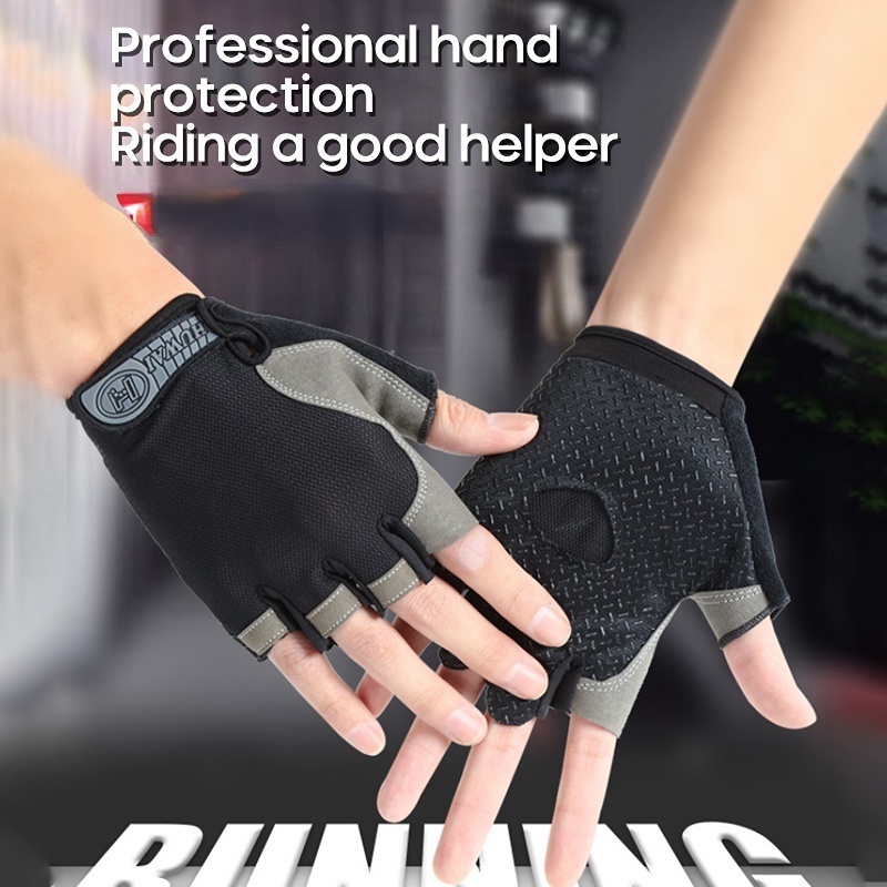 Găng Tay Thể Thao Nửa Ngón Mềm Mại Chống Trượt Tiện Dụng