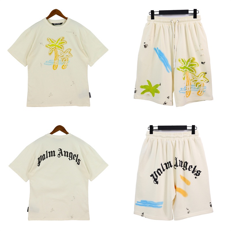 Palm Angels &amp; - - - Quần Short In Chữ Palm Angels Palm Palm Palm Palm Thời Trang Mùa Hè Cho Nam8571