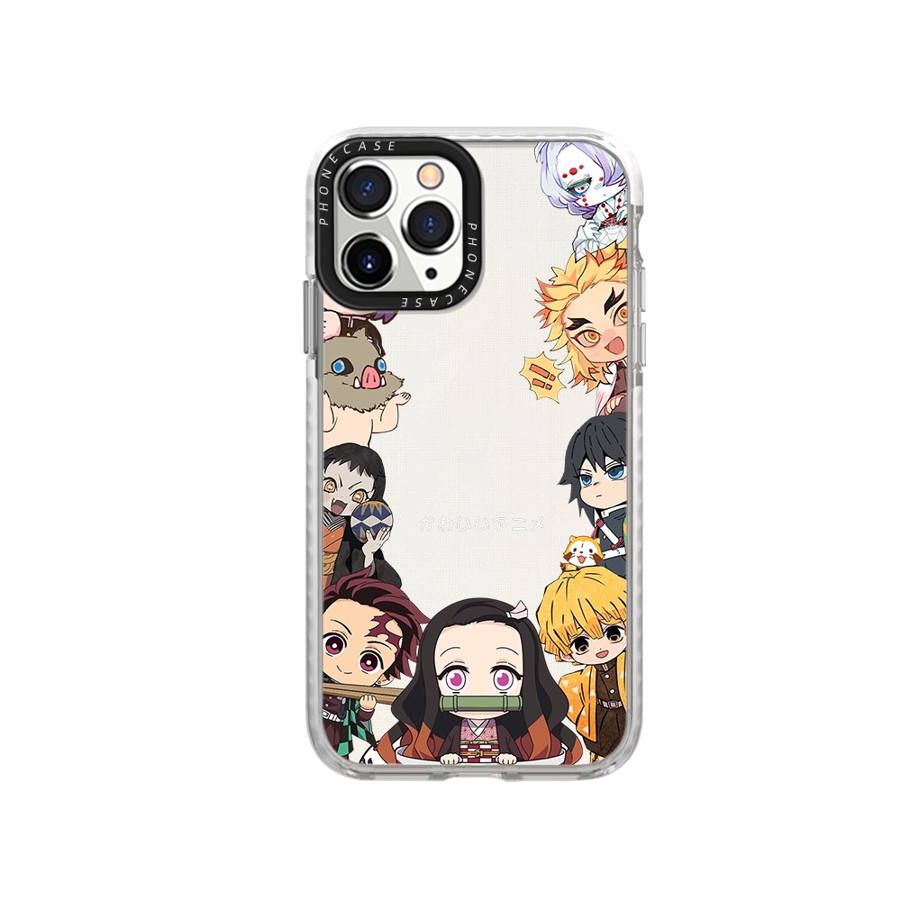 Ốp Điện Thoại Silicon Dày Mềm Hình Anime Demon Slayer Cho iPhone 14 13 12 Mini 11 Pro Max XR X XS 7 8 SE 2020