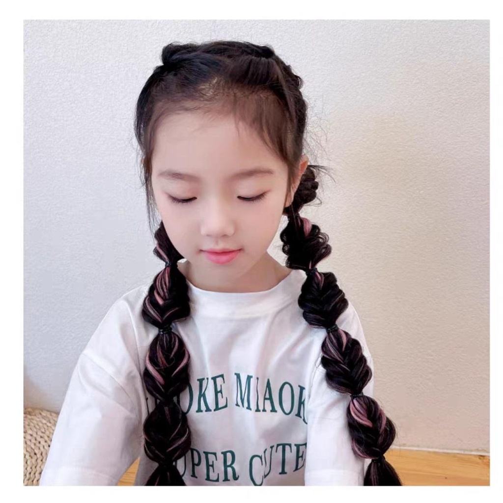 Tóc Giả Tết Tạo Kiểu Tết Hoa Dễ Thương Dành Cho Bé Gái  MyBaby