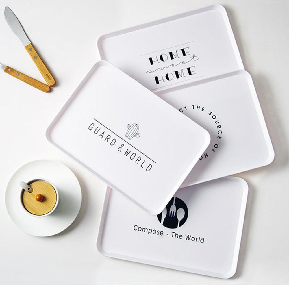 Khay đựng đồ hình vuông bằng nhựa thiết kế đơn giản sang trọng