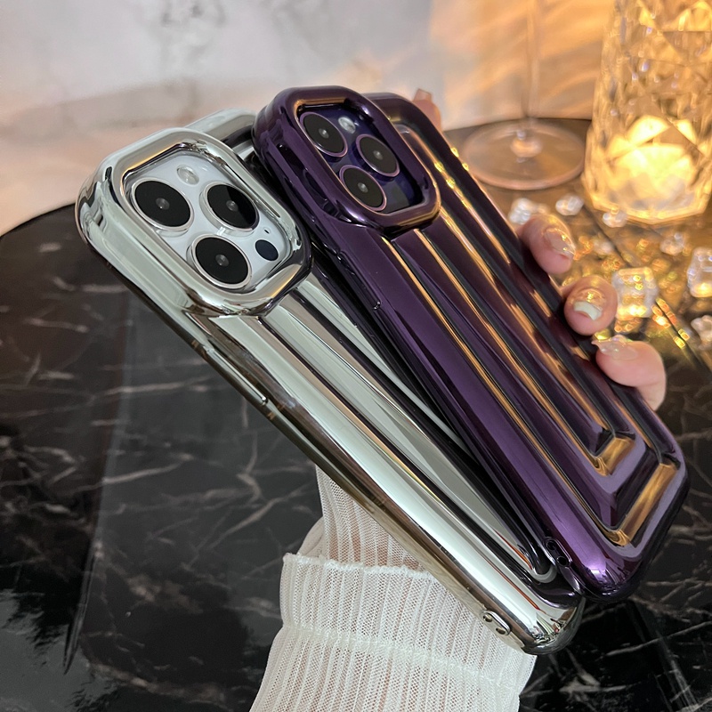 Ốp Điện Thoại Chống Sốc Mạ Điện Sang Trọng Cho Iphone 14 Plus 14 13 12 11 Pro Max