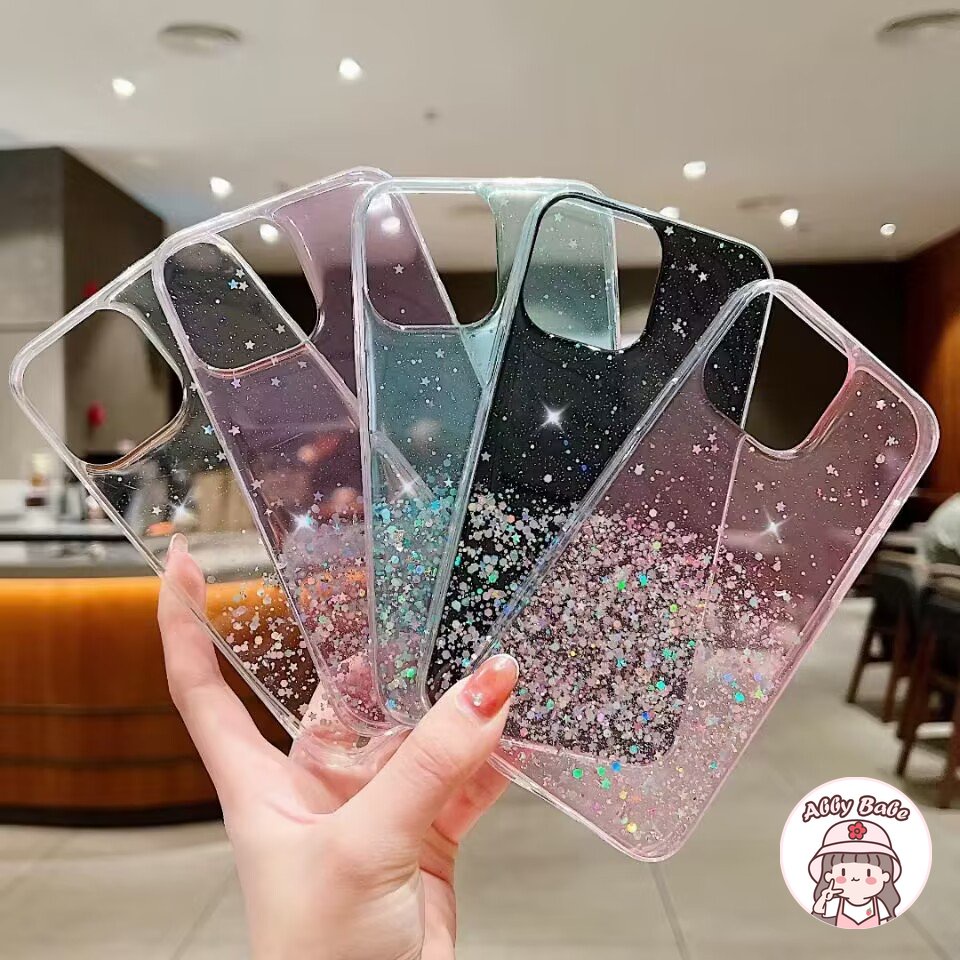 Ốp Điện Thoại TPU Mềm Trong Suốt Đính Đá Lấp Lánh Chống Mồ Hôi Cho IPhone 14 Pro Max 13 12 11 Pro Max
