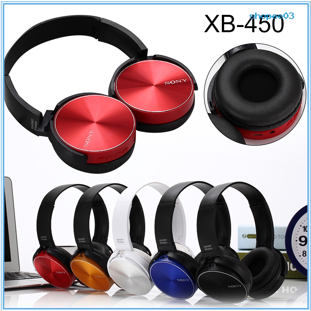 Tai Nghe Chụp Tai XB-450 Kết Nối Bluetooth Không Dây Âm Thanh Siêu Trầm