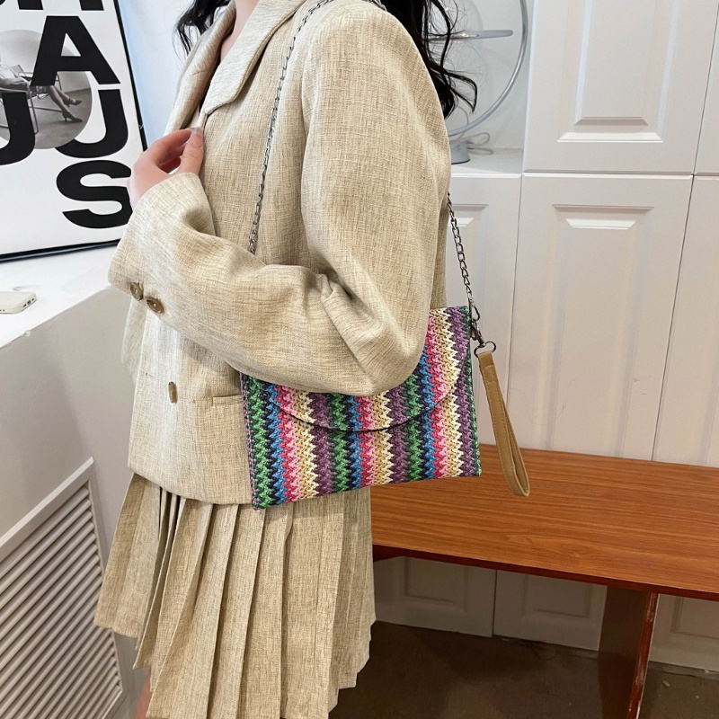 Túi Đeo Chéo Dệt Kim Phong Cách Retro Thời Trang Dành Cho Nữ