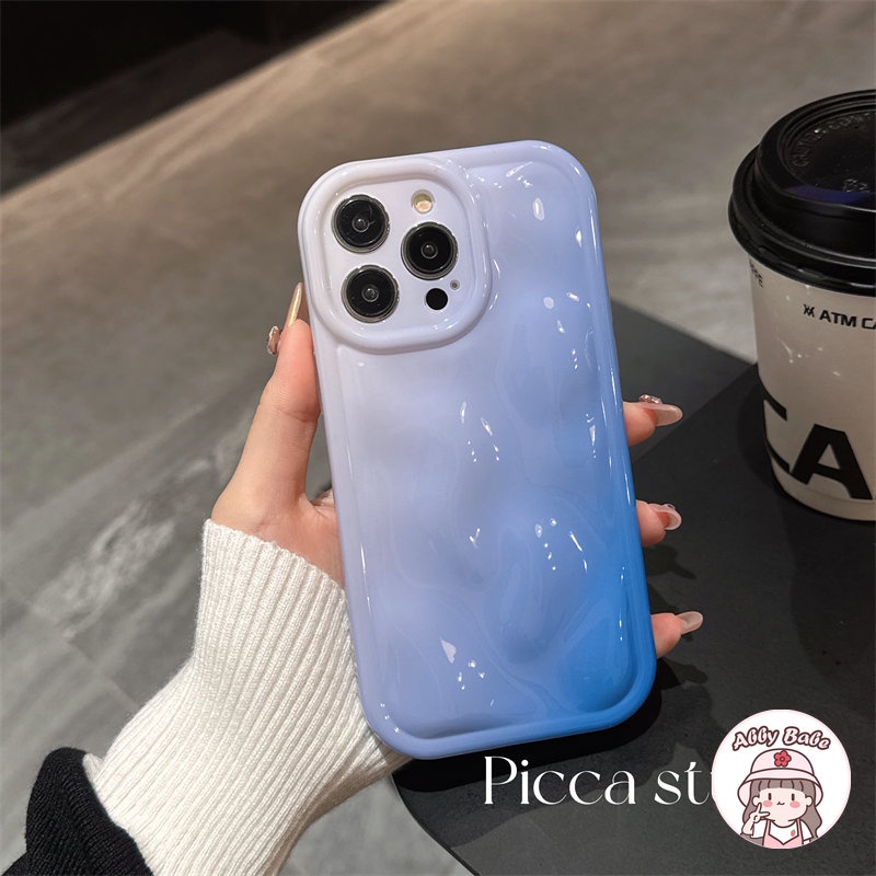 Ốp Điện Thoại TPU Mềm Bo Viền Chống Sốc Màu Gradient Bóng Sang Trọng Cho IPhone 14 Pro Max 13 12 11 Pro Max