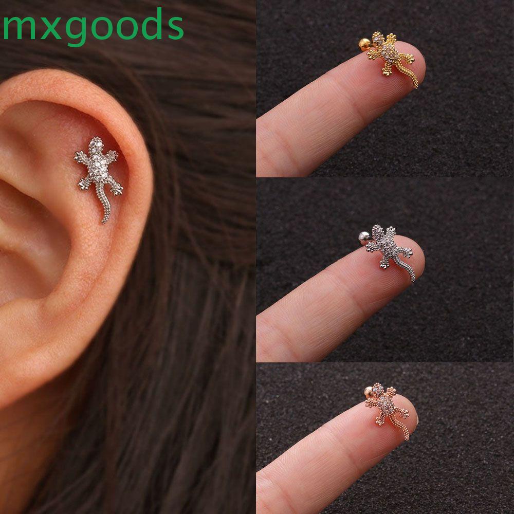 MXGOODS Helix Reptile Cartilage Tragus 1Pc Screw Back Earring