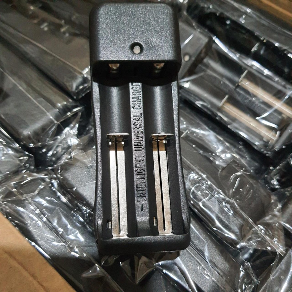 Bộ sạc pin 18650 3.7V 1 khe 2 khe có đèn LED đế sạc pin 18650 phù hợp với pin lithium 18650/18350/16340/14500