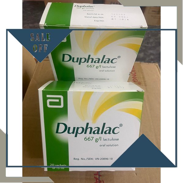 Thực phẩm hỗ trợ táo bón duphalac - hộp 20 gói