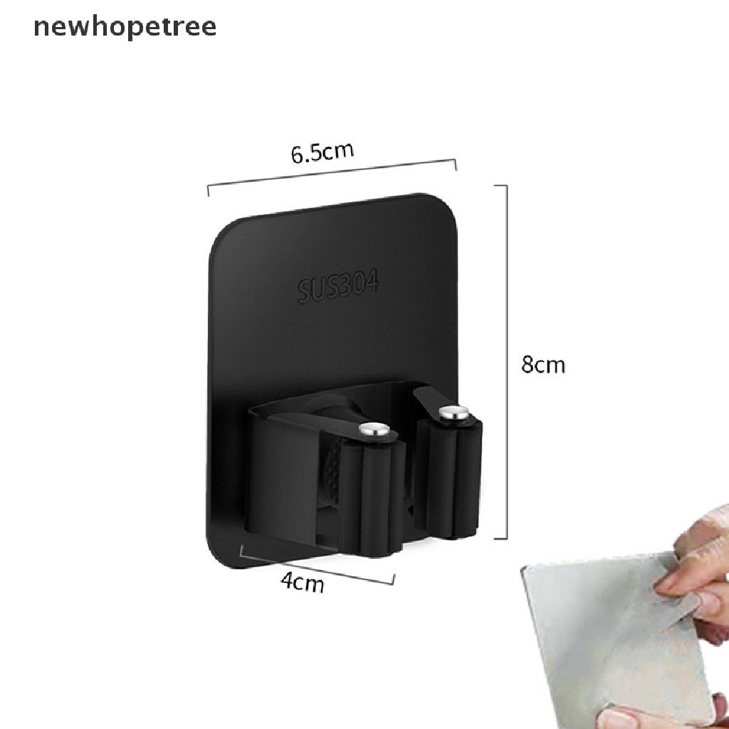 Giá Đỡ Cây Lau Nhà Bằng Thép Không Gỉ 304 Gắn Tường Tiện Lợi